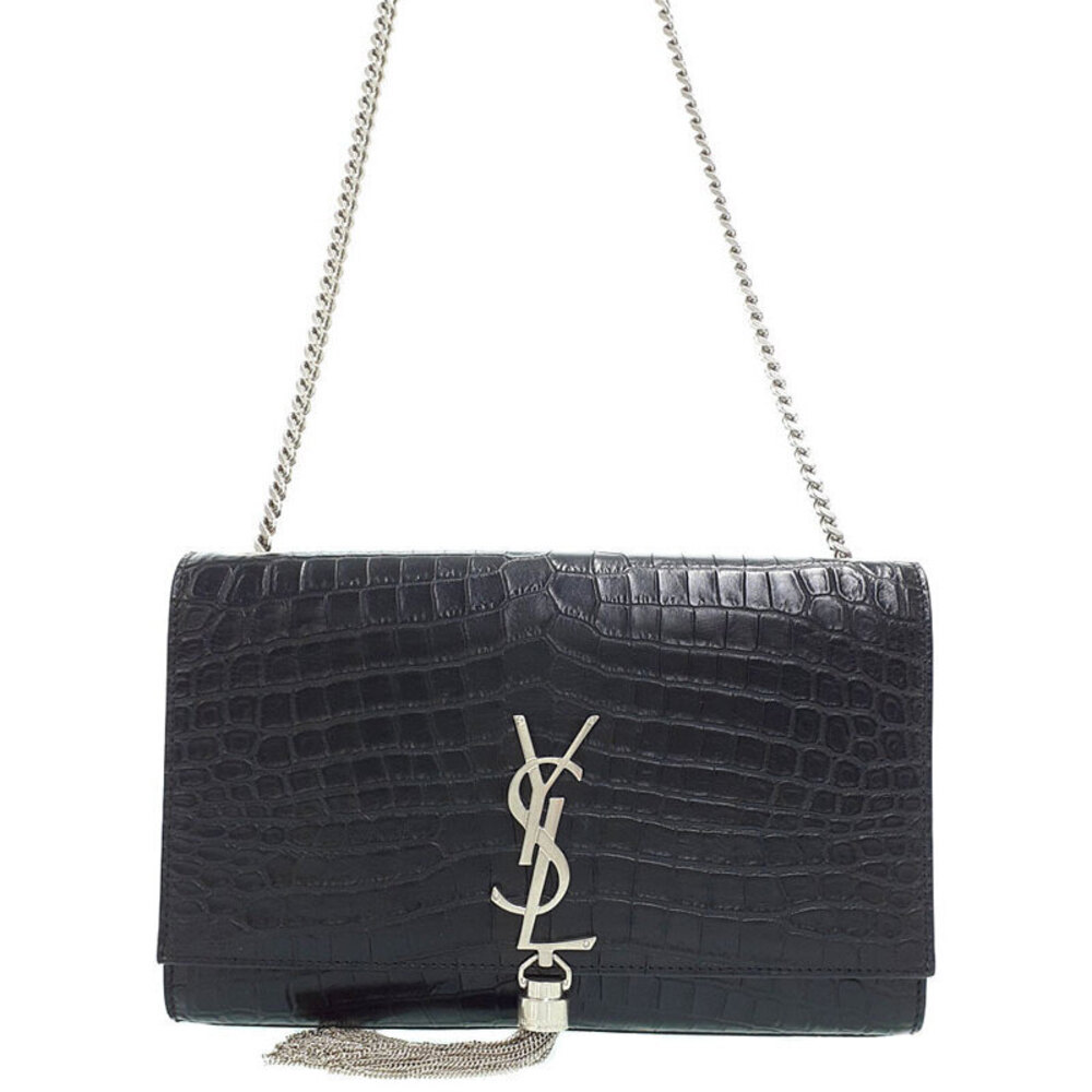 SAINT LAURENT PARIS Kate Monogram Satchel Chain Shoulder Bag - Picture 1 of 9